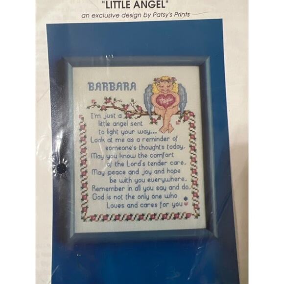 NWP Vintage Patsy's Prints "Little Angel" Counted Cross Stitch Complete Kit  8x1 - Picture 2 of 3